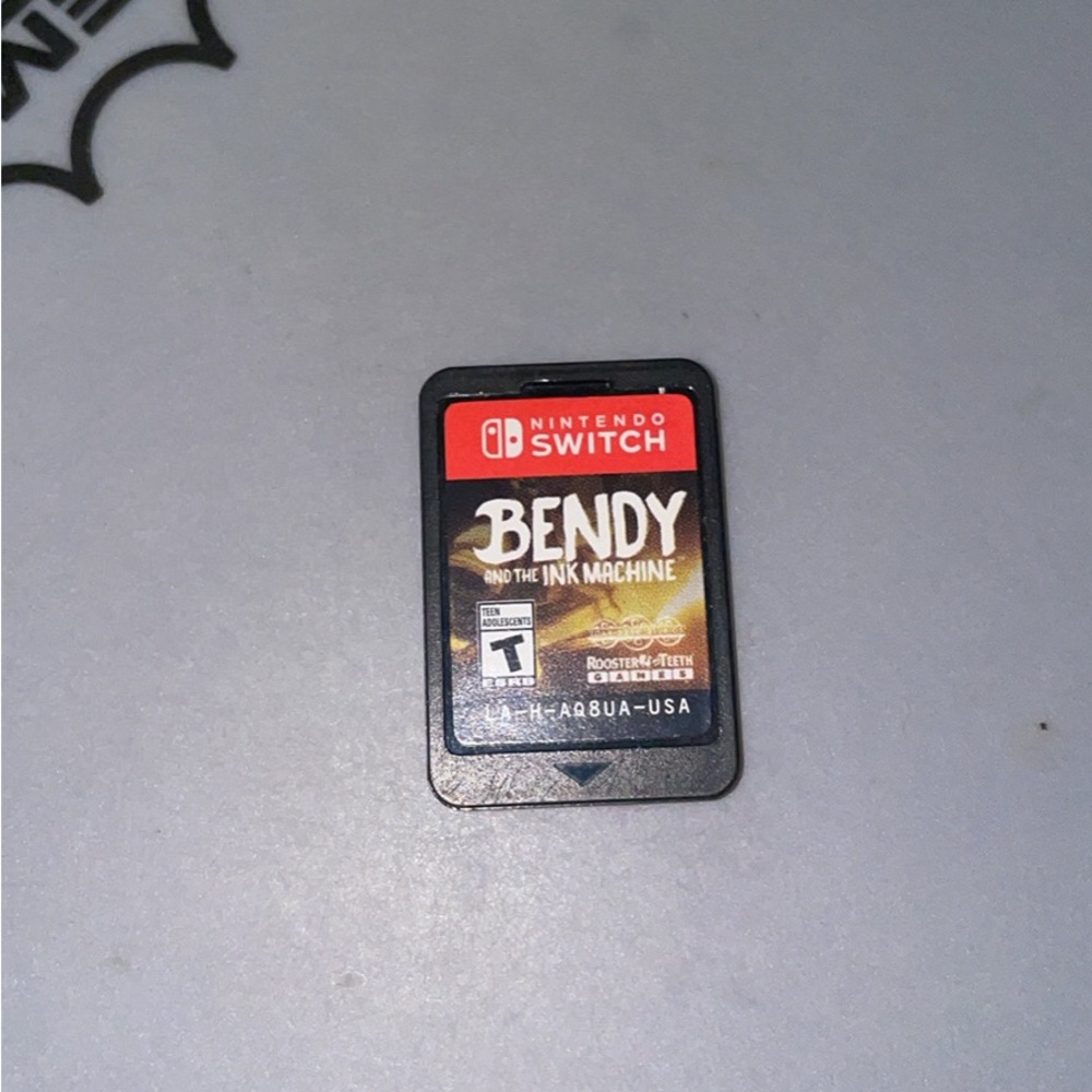 Nintendo Switch Bendy and the Ink Machine Game Card - Black/Red